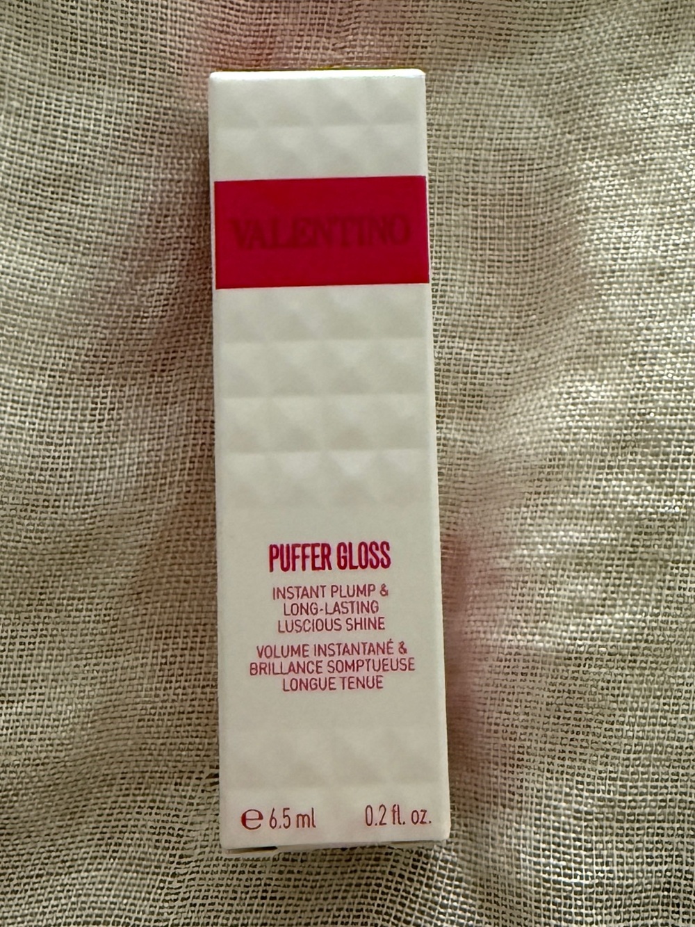 Valentino Puffer Gloss 122A Warm It Up Lip Plumper Gloss 6.5ml NEW IN BOX